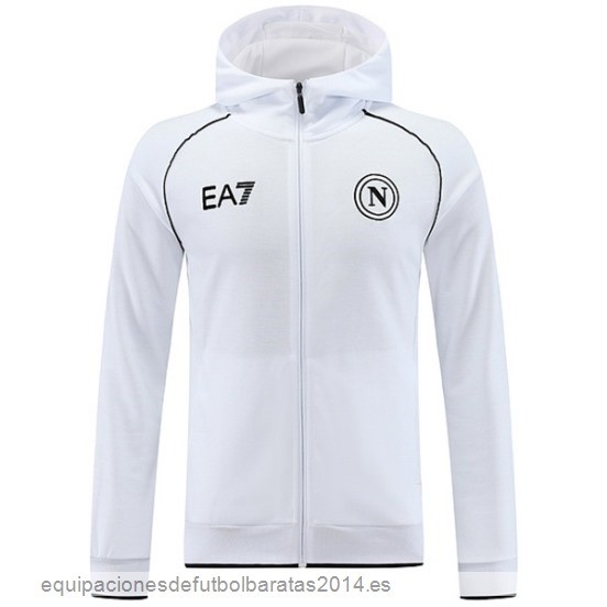 Nuevo Chaqueta Con Capucha Napoli 23/24 Blanco Baratas